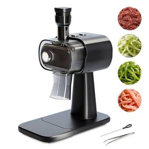 lot 7027 image: Electric Green Onion Grater, Commercial Spring Onion Cutter, Home Kitchen Shallot Julienne, Stainless Steel Blade Scallion Shredder, Suitable for Chili, Meat, Fish, Green Bean, 2mm
