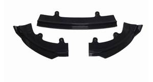 lot 7033 image: ABS 3-Piece No-Drill front bumper lip spoiler for Tesla Model Y Juniper 2025