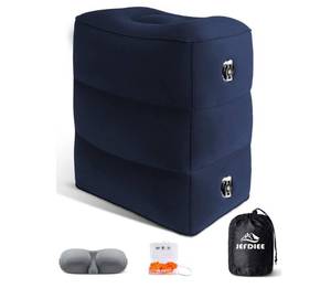 lot 7193 image: Inflatable Travel Foot Rest Pillow, Kids Airplane Bed