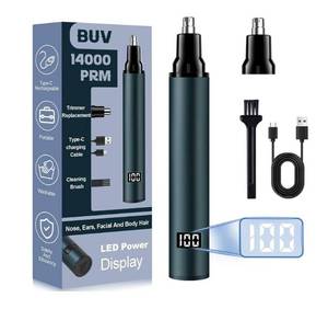 lot 7212 image: BUV Nose Hair Trimmer for Men with LED Display