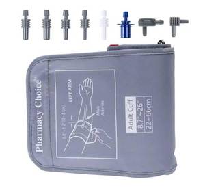 lot 7219 image: 3XL Blood Pressure Cuff, Adult Cuff, Compatible with Most Monitors, ARM Blood Pressure Replacement Cuff with 8 Connectors 8.7-26 (22-66cm)