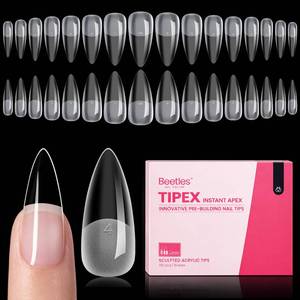 lot 7266 image: Beetles Tipex Instant Apex Nail Tips, Medium Stiletto, 192pcs