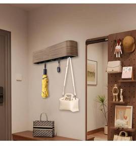 lot 7076 image: Wall Mounted Coat Rack - Wall Coat Hanger Rack,