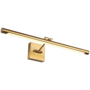 lot 7081 image: LED Picture Light Fixtures 24.4 Inches, Full Metal Artwork Wall Lamp with Single Swing Arm, 14W (70W Eqv.), Hardwired Connection, Dimmable, 3000K Warm White, CRI95, Golden-Like Brass Finish