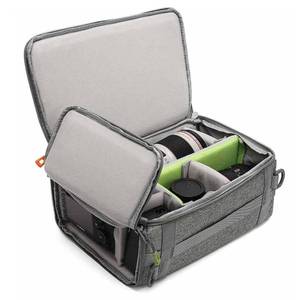 lot 7086 image: svatin Camera Insert Bag,Shockproof &Pressure-proof Dual Opening Padded Camera Lens Cube Case Backpack,Digital DSLR SLR Mirrorless Cameras Storage,Suitable for mountaineering bags over 20 liters(M)