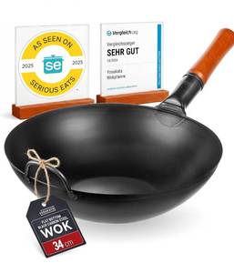 lot 7089 image: YOSUKATA 13.5 Carbon Steel Wok Pan