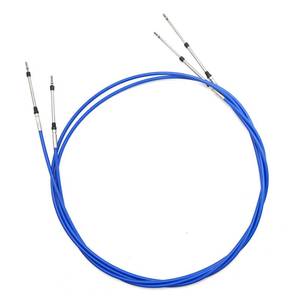lot 7090 image: Saihisday 8FT 10FT 13FT 14FT 15FT 2Pcs Marine 33C Throttle Shift Remote Control Box Cable Replacement for Yamaha Outboard Engine Boat Motor Steering System Blue (8FT)