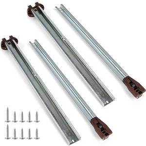 lot 7091 image: Drawer Slides Center Track for Kenlin Rite-Trak II Rails Kit, 15 Inch Drawer Metal Slides with Stop & Roller, Replacement for Dresser Nightstand Wardrobe Cabinet Drawer Tracks and Rails Kits (2 Pack)