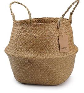 lot 7095 image: Seagrass Plant Basket with Handles
