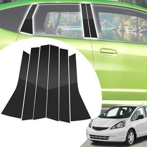 lot 7106 image: SKYLOTEC Window Pillar Cover Stickers for Honda Fit 2008-2013 Accessories