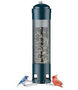 lot 7131 image: LCSEVEN Bird Feeders for Outdoors Squirrel Proof with Weight-Activated Perches, Hanging Bird Feeder