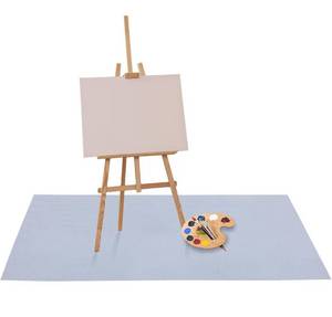 lot 7138 image: Drydiet 55x86 Inch Extra Large Craft & Painting Floor Mat - Waterproof Non-Slip PVC Art Rug, Floor Protector for Easel Painting Pottery Messy Projects, Washable Roll-up Spill Mat(Gray, Plain)