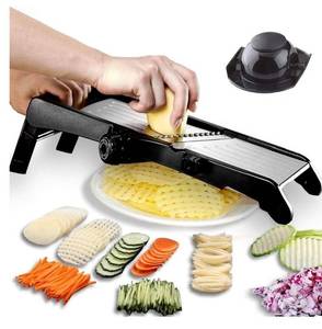 lot 7139 image: Mandoline Vegetable Slicer Mandoline Slicer Adjustable Thickness Vegetable Mandolin