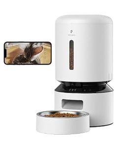 lot 7141 image: PETLIBRO Automatic Cat Feeder with Camera, 1080P HD Video with Night Vision, 5G WiFi Pet Feeder with 2-Way Audio, Low Food & Blockage Sensor, Motion & Sound Alerts for Cat & Dog Single Tray (B0B5ZGGWBQ)