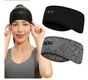 lot 7163 image: 2-Pack Sleeping Headphones,18 Hour Playtime,Adjustable Bluetooth Headband��Ideal for Running, Workouts, Insomnia Sufferers, Travel, and Meditation
