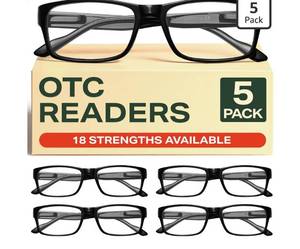 lot 7165 image: Gaoye 1.5 Professional Reading Glasses for All Day - Computer Readers with Blue Light Protection - Value Pack