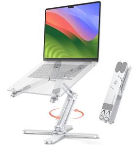 lot 7173 image: OMOTON LA10 360° Rotating Laptop Stand Riser for Desk,