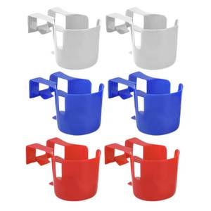 lot 36 image: Impresa Pool Cup Holders - Spill-Resistant Clip-On Design for Hot Tub Accessories - Cup Holders for Hot Tubs - Pack of 6, Red