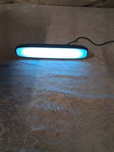lot 54 image: Dyson LED Task Light Bar Blue White