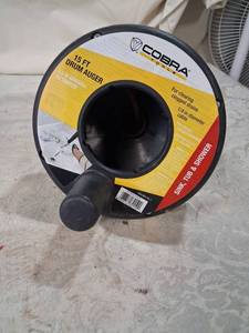 lot 72 image: Cobra 15 ft Drum Auger for Clearing Clogged Drains 14 in Diameter