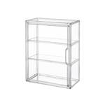 3 Tiers Clear Display Case for Figures, Acrylic Storage Organizers Box with Magnetic Door, Wall-Mounted Dustproof Showcase for Collectibles Action Figure(4PACK Wall-Mounted Medium) - Retail: $60