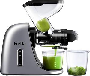 lot 8803 image: $220 Fretta Juicer Machines Cold Press Masticating, 200W, Silver