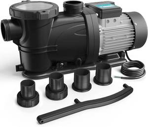 lot 8806 image: $222 InAbove Ground Pool Pump, Self-Priming, 1.5HP, 7350 GPH, 220V