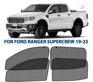 lot 8809 image: CLIM ART Magnetic Window Shades Ford Ranger 2019-2023 SuperCrew