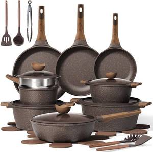 $170 CAROTE 26pc Pots & Pans Set Nonstick Induction Cookware PFOA-Free