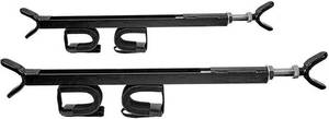 lot 8896 image: $81 Great Day Quick-Draw Gun Rack for UTVs 23-28in Roll Bar, 2-Gun
