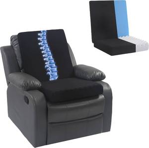 lot 8909 image: Recliner Seat Cushion Egg Foam & Memory Foam Back Pad, 20x20x4in