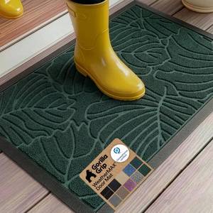 lot 8916 image: GORILLA GRIP 100% Waterproof Doormat 35x23, Natural Rubber