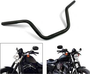 lot 8945 image: $56 Motorcycle Hanger 1in 25mm Ace Cafe Racer Clubman Handlebar Black