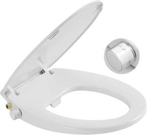 lot 8988 image: $66 Bidet Toilet Seat, Non-Electric, Quiet-Close, Fits Round Toilets