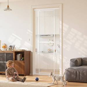 lot 8997 image: $260 Gardner Pet Extra Tall Cat Gate (White, 87)