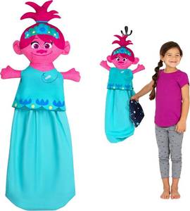 lot 9016 image: Franco Kids Room Laundry Plush Hanging Hamper, Trolls World Tour
