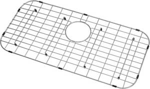 lot 9019 image: LQS Kitchen Sink Grid, 27 916 x 13 916, Rear Drain, Single Bowl