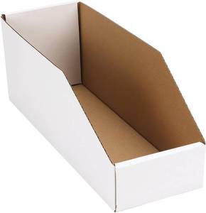 lot 9039 image: EXYGLO Cardboard Boxes, Pack of 35 Storage Bins 12x4x4.5in