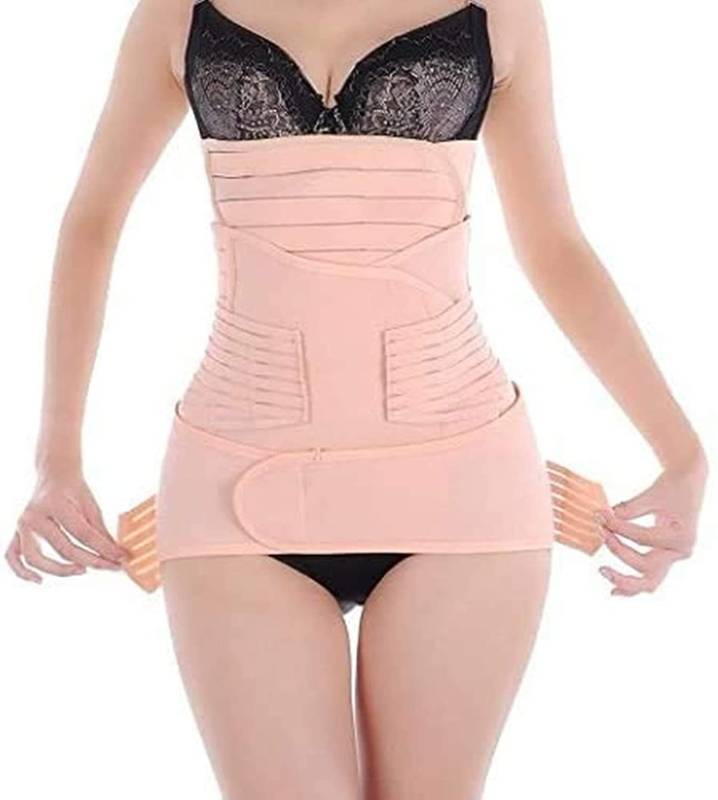 lot 2005 image: Healthcom 3 in 1 Postpartum Support Recovery Belt Breathable Elastic Adjustable Postpartum Recovery Support Girdle Belly After Birth Belly Band Waist Pelvis Belt Pregnancy Belly Wrap Abdominal Binder Retail $20.99