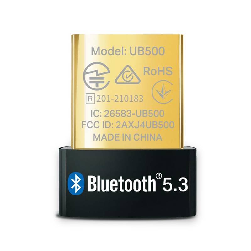 lot 2016 image: TP-Link USB Bluetooth Adapter for PC, Bluetooth 5.05.3 Dongle Receiver, Plug and Play, Nano Design, EDR & BLE, Supports Windows 11108.17 for Desktop, Laptop, PS5PS4Xbox Controller (UB500) - Retail $9