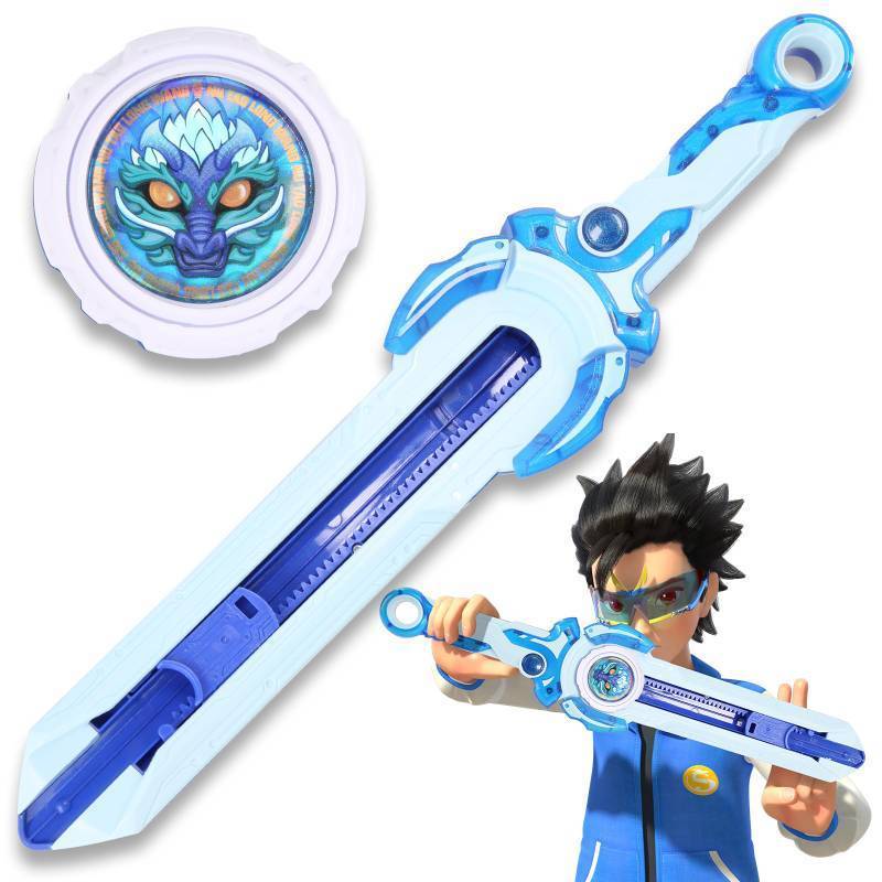 lot 2043 image: Infinity Nado Bey Battling Blade Toys, Mini Nado Sword for Beginners, Spinning Top and Sword Launcher Battle Set Toys for Kids Ages 5-7 8-12, Bey Mini Battle Blade Brust Sword Toys for Boys, Blue Retail $17.49