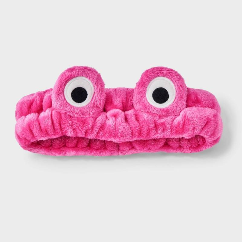 lot 2071 image: Monster Plush Headband Face Washing Hair Holdback - Pink - Retail $10