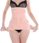 Healthcom 3 in 1 Postpartum Support Recovery Belt Breathable Elastic Adjustable Postpartum Recovery Support Girdle Belly After Birth Belly Band Waist Pelvis Belt Pregnancy Belly Wrap Abdominal Binder Retail $20.99