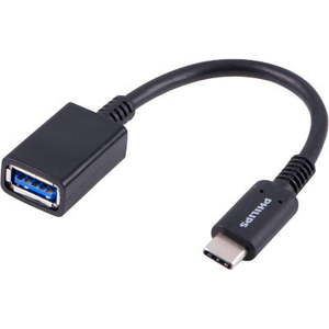 lot 2931 image: Philips 6 USB-C to USB 3.1 Female Adapter Black Converter Cable Male-To-Female
