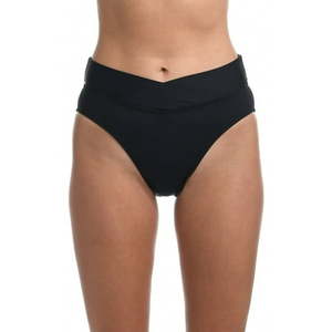 lot 3068 image: Women s Standard Island Goddess Cross Over High Waist Bikini Swimsuit Bottom  Black  6 - Retail $19