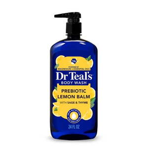 lot 2839 image: Dr Teal s Prebiotic Lemon Balm Body Wash with Essential Oils  24 fl oz - Retail $12