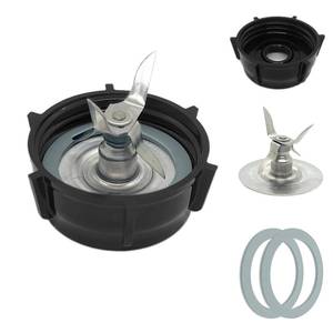 lot 2859 image: for Oster Blender Replacement Parts Blender Ice Crusher Blade with Jar Base Cap and Two Rubber O Ring Sealing Ring Gasket, Compatible with Oster Osterizer Blenders Accessories - Retail $8