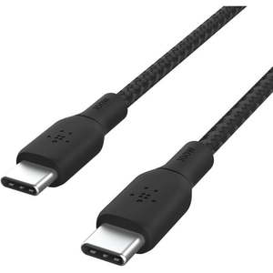 lot 2862 image: Belkin BoostCharge USB-C to USB-C Cable  100W PD  10ft&nbsp Fast Charging for iPhone 16  MacBook  Galaxy S25  Pixel  Nintendo Switch 2 &amp More&nbsp Black - Retail $31