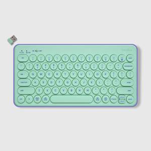 lot 2887 image: Bluetooth Keyboard - heyday Spring Teal Membrane, USB-A, 60% Size, Home Use - Retail $15