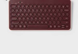 lot 2945 image: Circle Key Keyboard - heyday - Dark Cherry - Retail $20